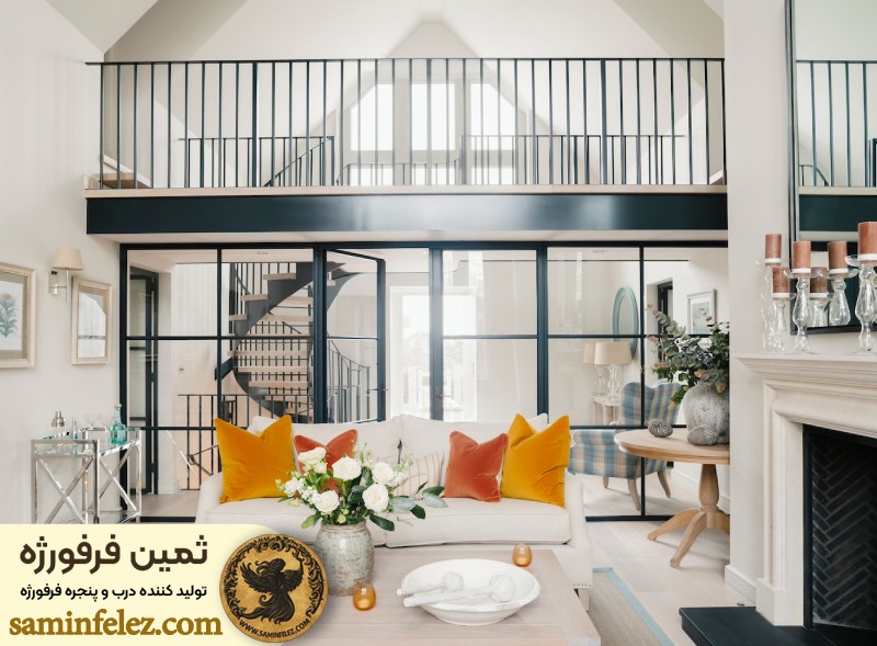 نصب و نگهداری پله معلق با نرده فلزی 