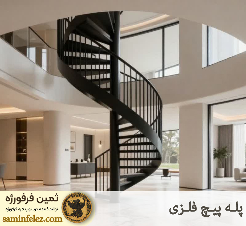 پله پیچ فلزی 