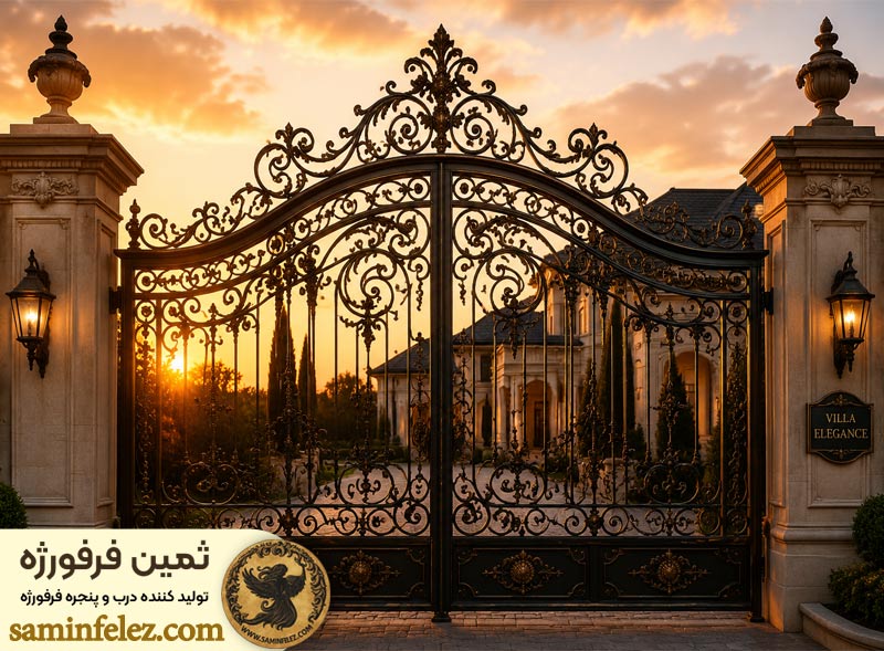نمونه های پرطرفدار درب کلاسیک فرفورژه