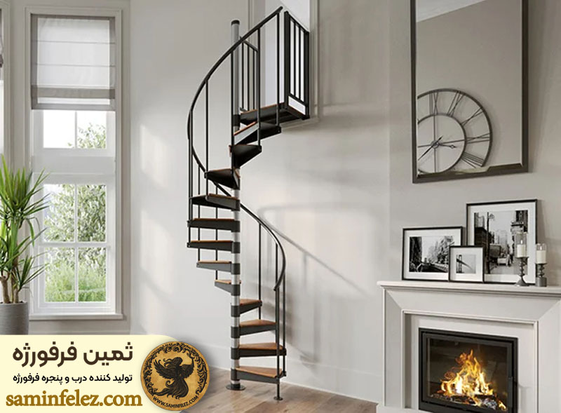 مزایای استفاده از پله پیچ فلزی