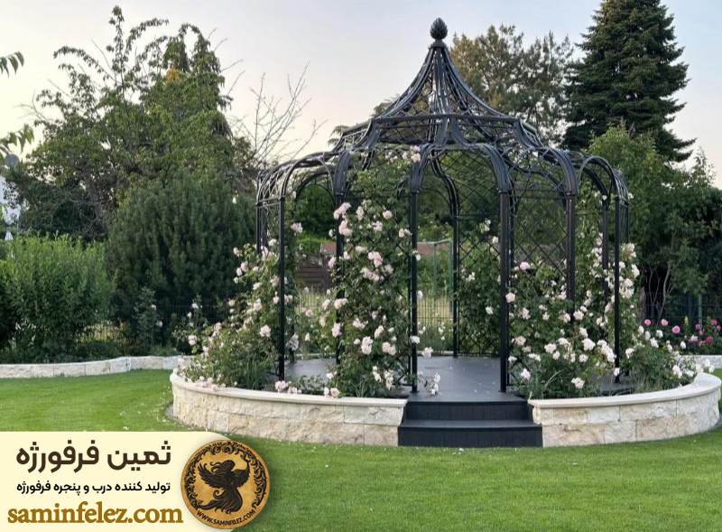 قیمت و هزینه ساخت آلاچیق فرفورژه 