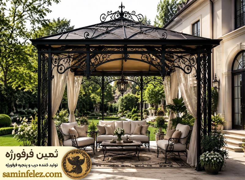 نکات طراحی و انتخاب آلاچیق فرفورژه 